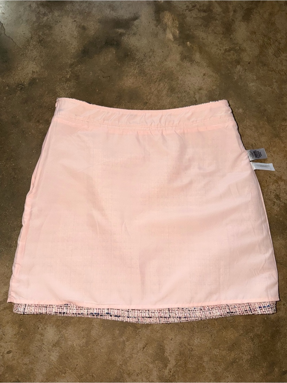 LOFT Pink Tweed Mini Skirt Size 6 Boucle Lined Career Classic Preppy - Picture 7 of 11
